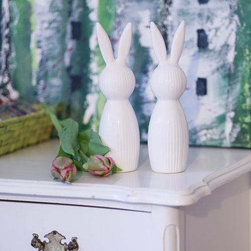 Product Simple rabbit figurine as a decorative object for modern spring arrangements, 22cm, 2 pieces