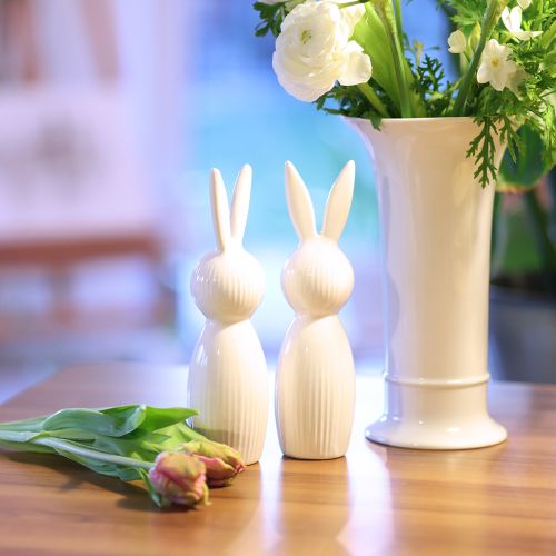 Product Simple rabbit figurine as a decorative object for modern spring arrangements, 22cm, 2 pieces