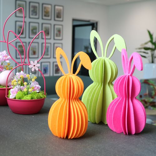 Product Decorative felt rabbit figure for hanging, perfect for spring decorations, 20cm, 4 pieces