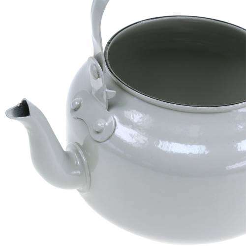 Floristik24 Decorative tea kettle planter metal gray Ø8.6cm H16cm