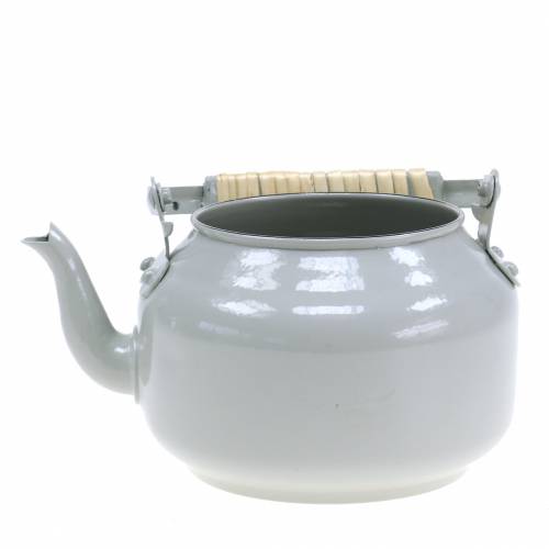 Floristik24 Decorative tea kettle planter metal gray Ø8.6cm H16cm