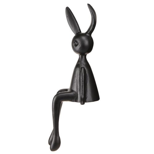 Product Edge Stool Rabbit Easter Bunny Metal Black 12×11×34cm
