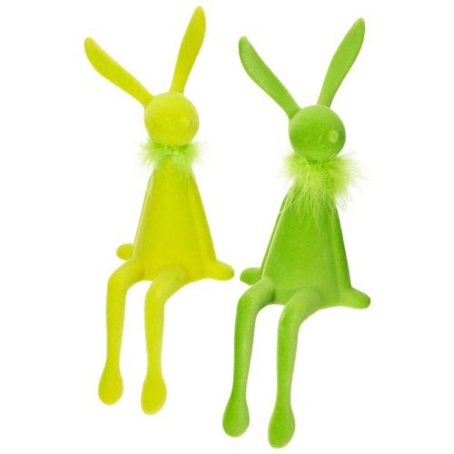 Easter bunny shelf sitter decorative figure for festive spring decorations in the house 36cm 2pcs