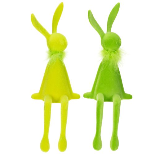 Product Easter bunny shelf sitter decorative figure for festive spring decorations in the house 36cm 2pcs