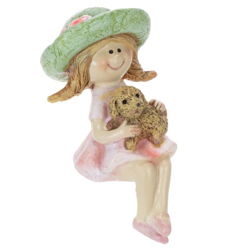 Shelf sitter Smiling girl with dog Ø4.5cm H9.5cm buy online | Floristik24.co.uk