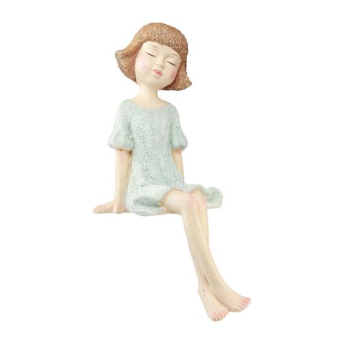 Floristik24 Edge Seater Garden Figure Sitting Girl Colorful 52cm