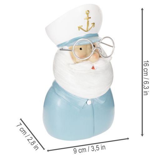 ProductName  
Maritime Captain Decorative Figure with Glasses and Hat – 16cm  

ProductDescription  
<div>  
<h2>Charming Maritime Captain Ornament for Nautical Décor</h2>  
<p>  
This 16cm decorative captain figure is the perfect addition to a home with  | Floristik24.co.uk