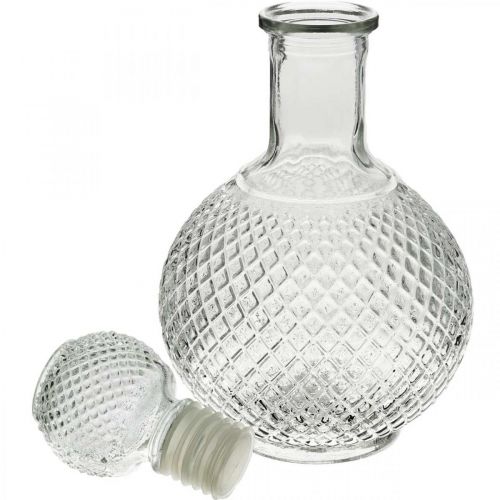Floristik24 Whiskey carafe with lid glass carafe H24cm