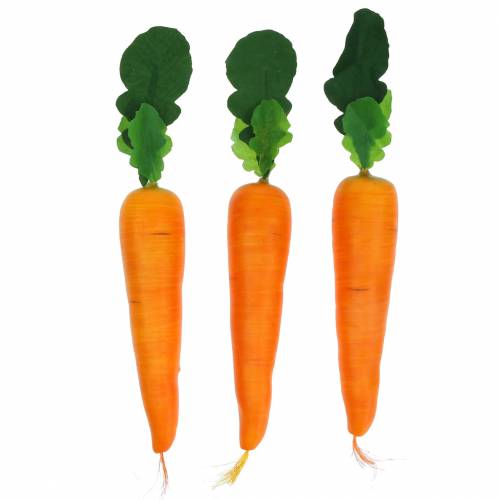 Floristik24 Artificial carrot 18cm 3pcs