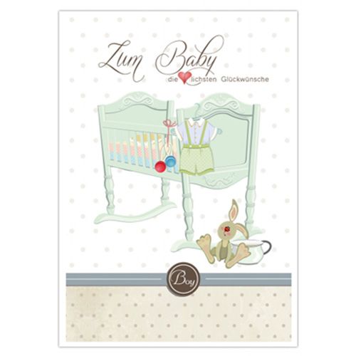 Floristik24 Folded card "Congratulations on the baby" 5pcs
