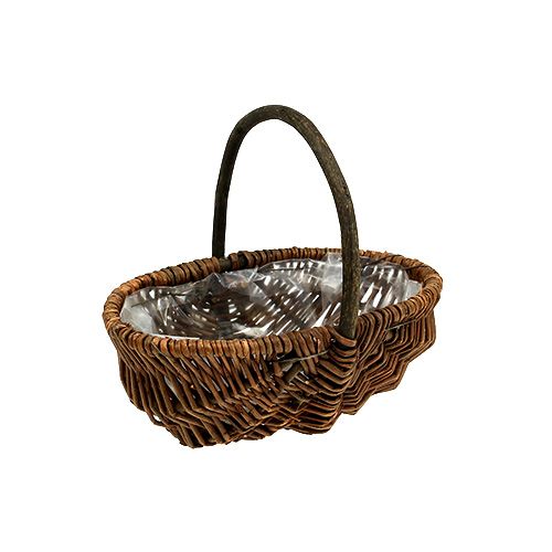 Floristik24 Potato basket 23cm with foil nature