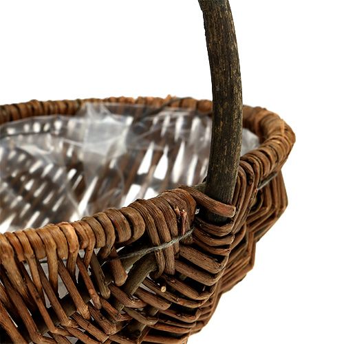Floristik24 Potato basket 23cm with foil nature