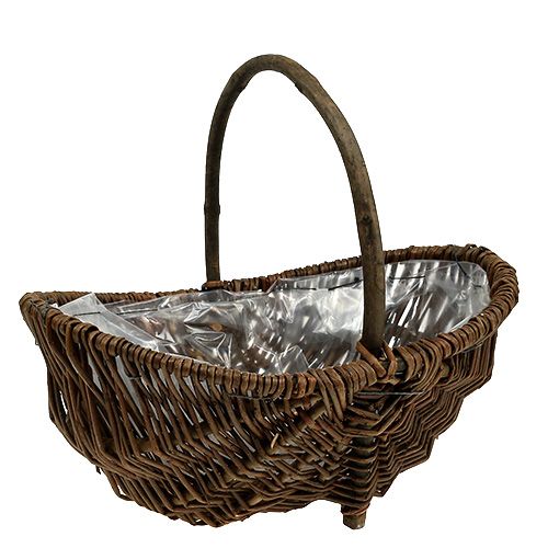 Floristik24 Potato basket 32cm with natural foil