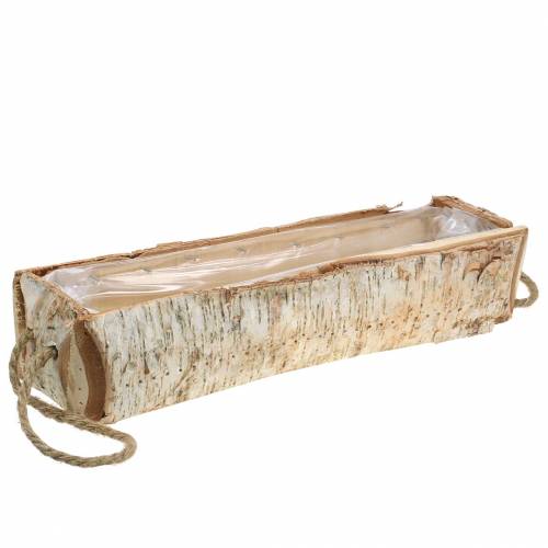 Floristik24 Birch box with rope handles 47x16cm H10cm