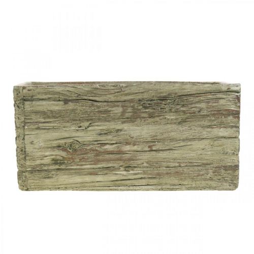Floristik24 Plant box concrete rectangular wood look brown 23×10.5cm H11cm