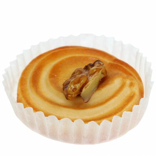 Floristik24 Nut tarts artificially sorted 5cm 4pcs