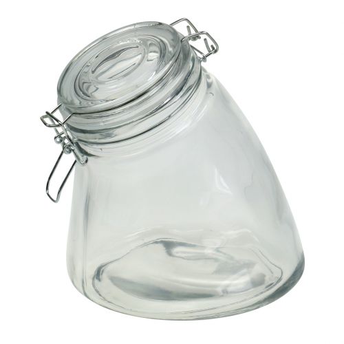 Biscuit jar medium clear 20cm