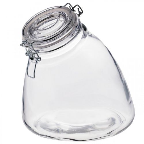 Floristik24 Biscuit jar large clear 22cm