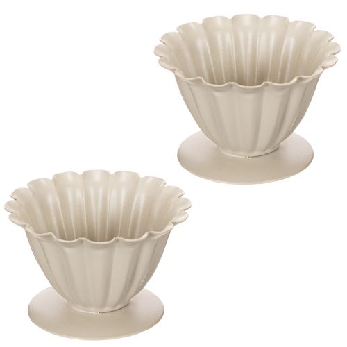 **Cream Decorative Bowl with Flower Petal Design, 9cm**

```html
<h2>Cream Decorative Bowl for Home and Seasonal Styling</h2>

<p>This cream decorative bowl, shaped like an open flower, adds subtle elegance to your home décor. With a height of 9cm, it off | Floristik24.co.uk