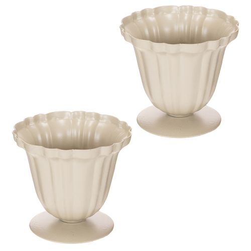 **Small Cream Decorative Trophy Bowl 10cm**

```html
<h2>Versatile Decorative Bowl for Home Use</h2>
<p>This charming small decorative bowl in the shape of a cream-coloured trophy brings style and function to your home. Crafted from sturdy metal with a so | Floristik24.co.uk