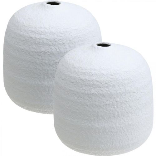 Floristik24 Ceramic vase, decorative vases white Ø15cm H14.5cm set of 2