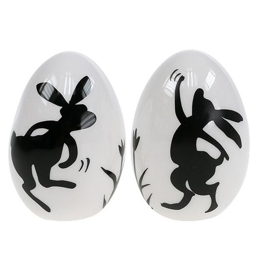 Floristik24 Ceramic egg with pattern 6,5cm 4pcs