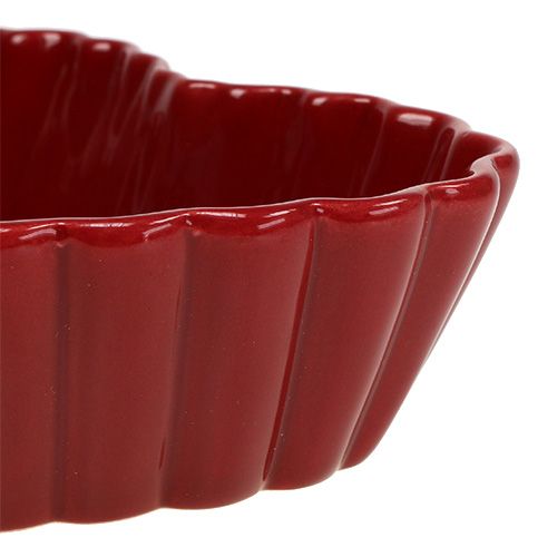 Floristik24 Ceramic heart bowl 18cm red 2pcs