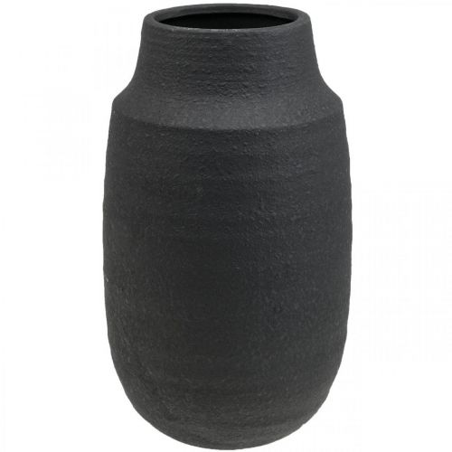 Product Ceramic Vase Black Flower Vase Decorative Vases Ø17cm H34cm