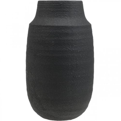 Product Ceramic Vase Black Flower Vase Decorative Vases Ø17cm H34cm