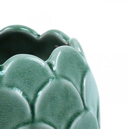 Product Ceramic Flower Vase Vintage Green Crackle Glaze Ø15cm H22cm
