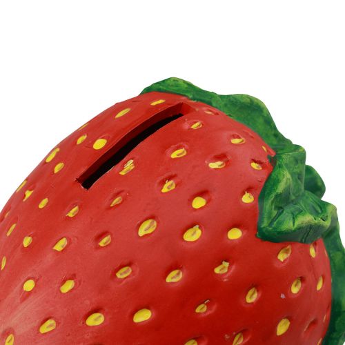 Product Ceramic money box strawberry decoration 17 × 13.5 × 13.5cm