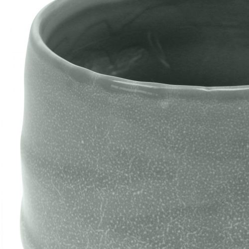 Floristik24 Ceramic pot, planter, corrugated planter Ø16cm 2pcs