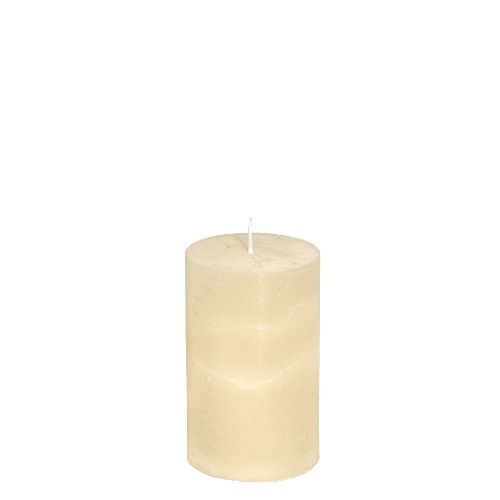 Floristik24 Candle cream 50mm x 80mm dyed 12pcs