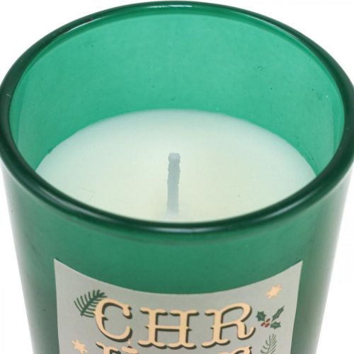 Product Scented candles in a glass gift set Christmas candles 7cm 3pcs