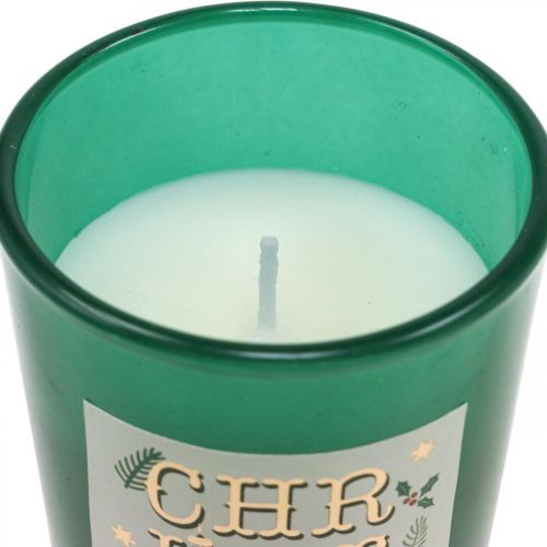 Floristik24 Scented candles in a glass gift set Christmas candles 7cm 3pcs