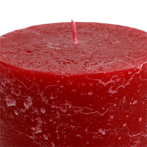 Product Candle red 85mm x 200mm dyed 4pcs
