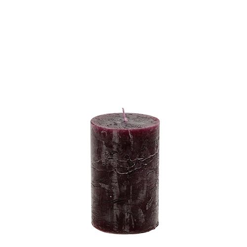 Floristik24 Candle Christmas Burgundy 50mm x 80mm 12pcs