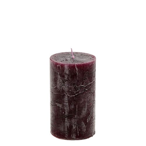 Candle 60mm x 100mm Burgundy 8pcs