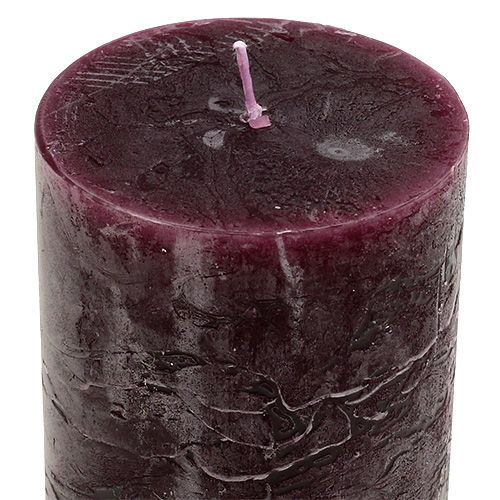 Product Candle 60mm x 100mm Burgundy 8pcs