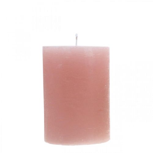 Floristik24 Pillar candles dyed through pink 70 × 100mm 4pcs