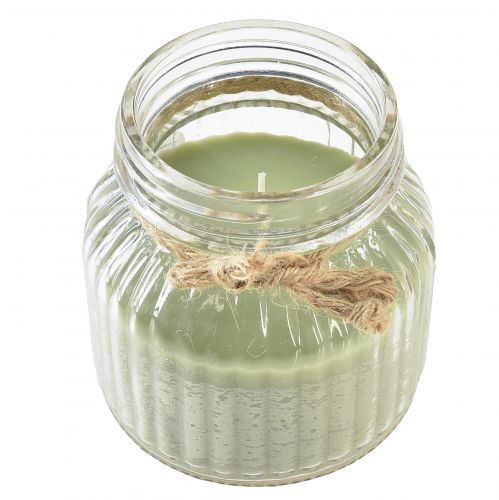 Product Scented candle in glass Citronella candle olive green H11,5cm