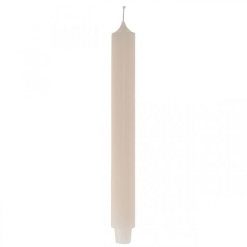 Floristik24 Candle long table candle rod candle cream Ø3cm H29cm