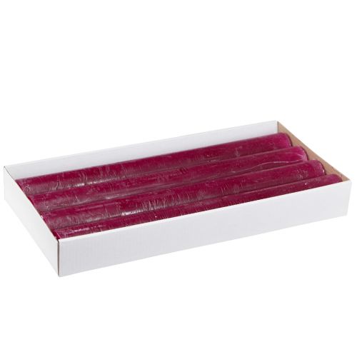 Product Candles Solid Colored Berry Taper Candles 34x300mm 4 Pcs