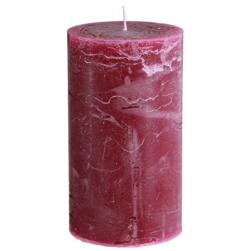 Candles dyed Berry pillar candles 85×150mm 2 pcs