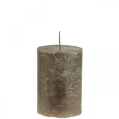 Product Pillar candles Colored candles copper 70x100mm 4pcs