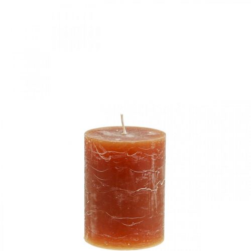 Solid colored candles brown pillar candles 60×80mm 4pcs