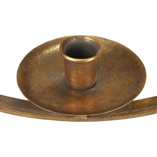 Product Candle holder for hanging metal decoration gold vintage Ø38/H48cm