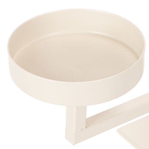 Candle Holder with Four Candle Plates, 47cm, Taupe Metal | Floristik24.co.uk