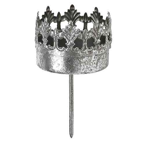 Product Candle holder antique silver Ø5cm H10cm 1 pc