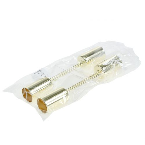 Product Candle holder gold for taper candles Ø2.2cm 4 pcs